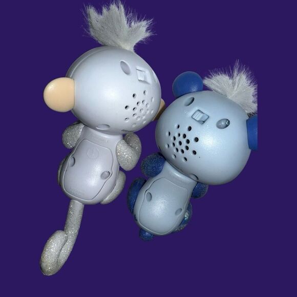 WowWee 2010 Fingerlings Beanie Panda & Lilac Monkey Glittery Figures A15 - Picture 6 of 6